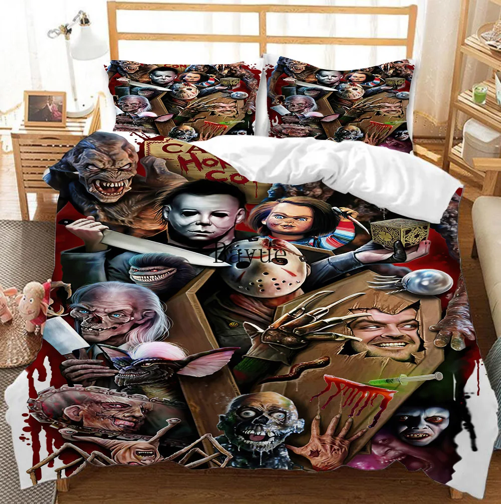 Hot Horror Movie Characters Duvet Cover Microfiber Fabric Bedding