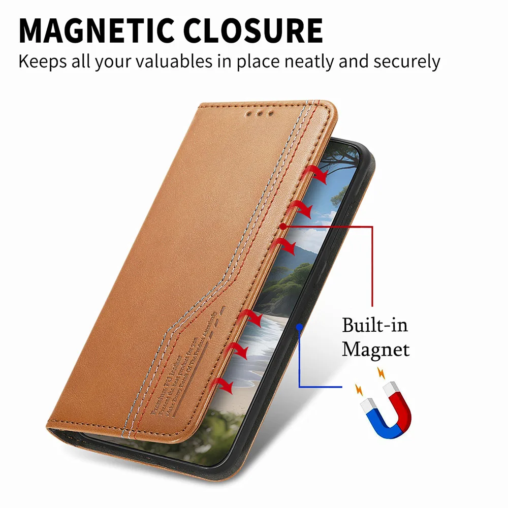 Luxury Leather Elastic Band Phone Wallet Case