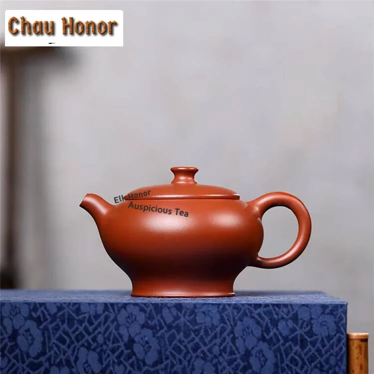 200ml Authentic Yixing Purple Clay Teapots Master Handmade Palace Lantern Pot Raw Ore Zhu Mud Kettle Zisha Tea Set Accessories