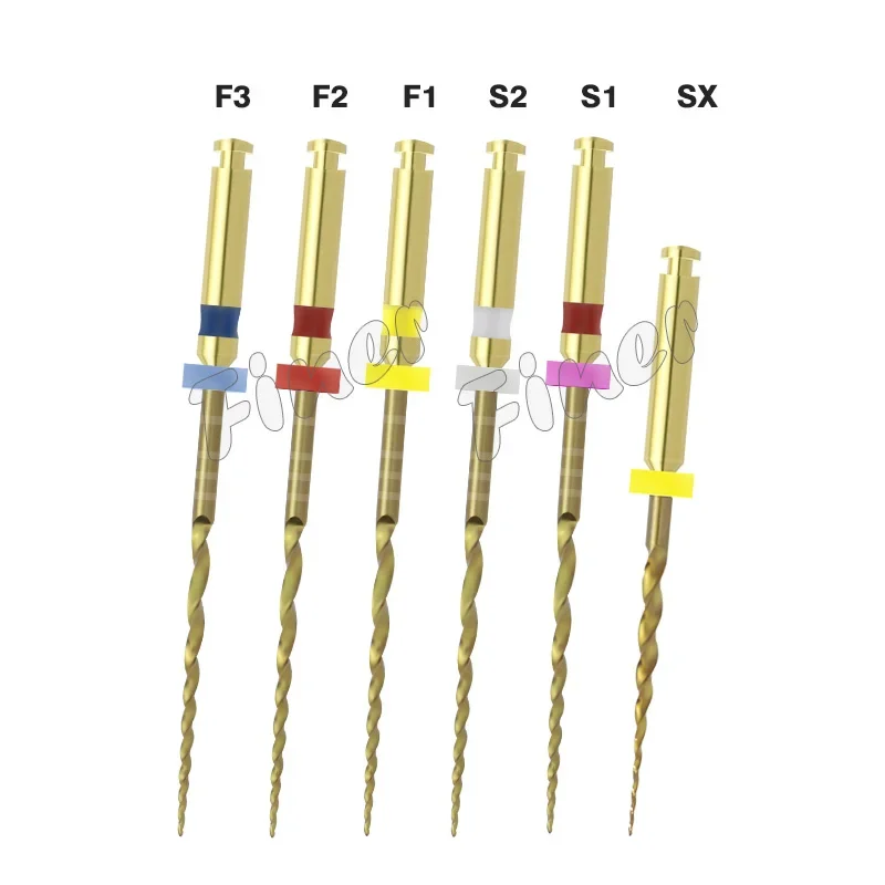 

SX-F3 Pro Dental Taper Gold Endo Files Flexible Root Canal Files Heat Activated Endodontic Files for Engine Use Dentistry