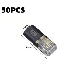 Waterproof 2 - Pin Automotive Electrical Connector for Secure Wire Connections (50PCS)