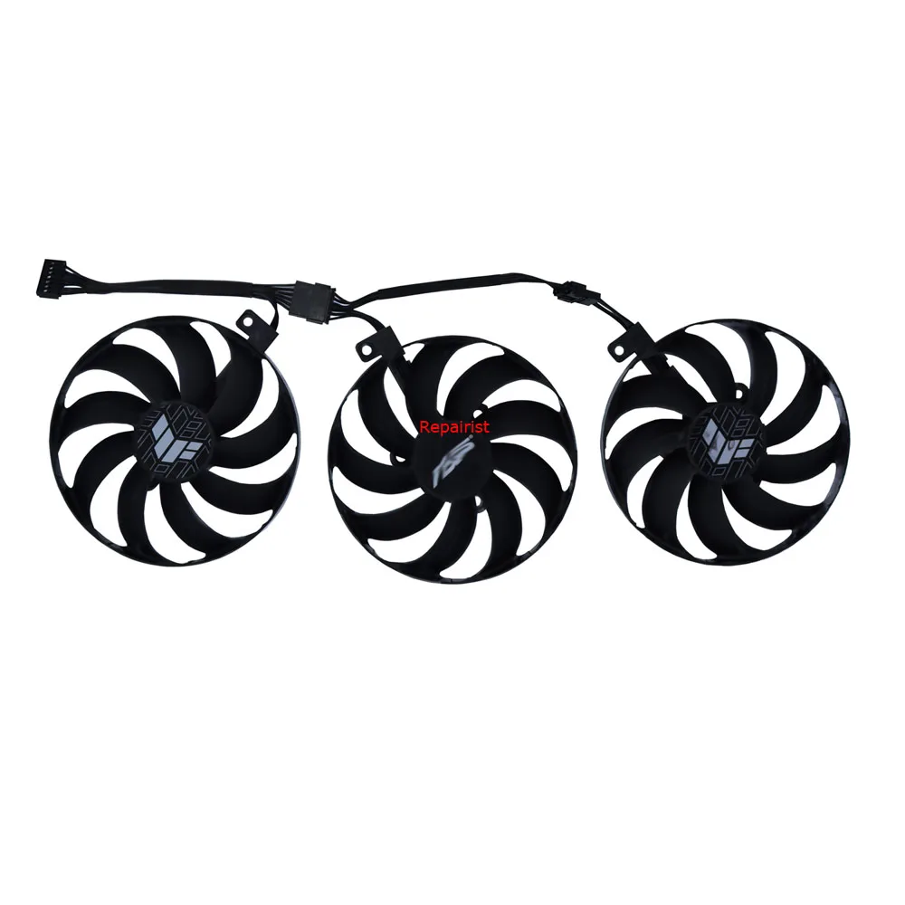 3Pcs/Set 7Pin T129215Bu,Entilatore Per Schede Grafiche,Per Asus Tuf-Rx6700Xt-O12G-Gaming,Per Asus Tuf Gaming Rtx 3070 Ti V2 Oc,Per Asus Tuf-Rtx 3070 T