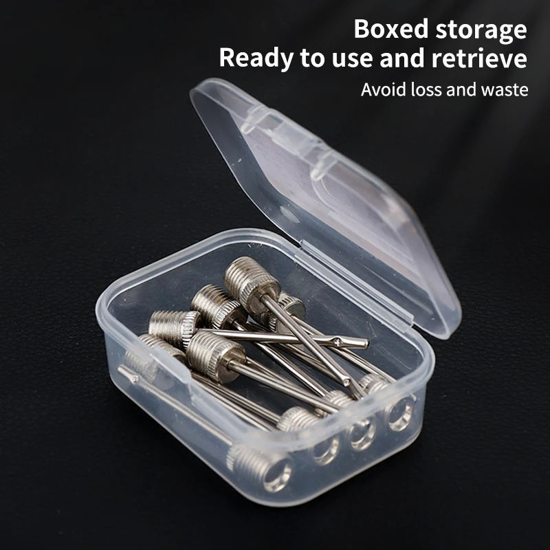 New Sport Ball Inflating Pump Needle For Football Basketball Soccer Inflatable Air Valve Adaptor Stainless Steel Pump 5/10/20PCS