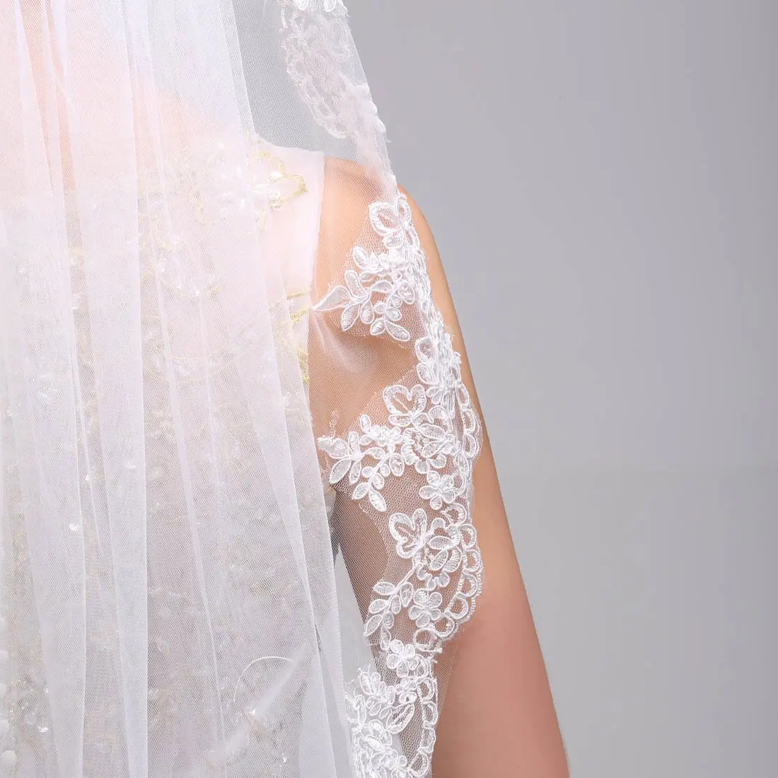 White Ivory Wedding Veil Short Bridal Head Accessories