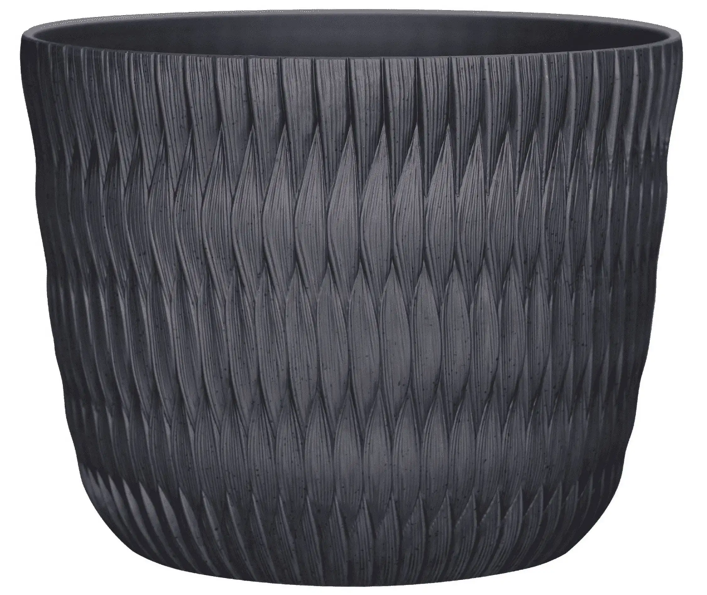 

Better Homes & Gardens Carly Black Resin Planter, 15.9in Dia x 12.5in H