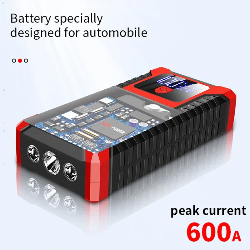 600a Auto Starthilfe 12V Start gerät Power Bank Autobatterie