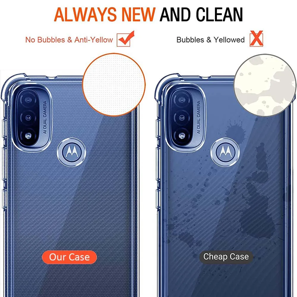 Always new and clean and NO bubbles and anti-yellow Silicone Phone Cover for Motorola 
