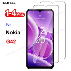 Premium HD Crystal Tempered Glass Screen Protector, 9H Transparency for 2 Pcs (For Nokia G42)