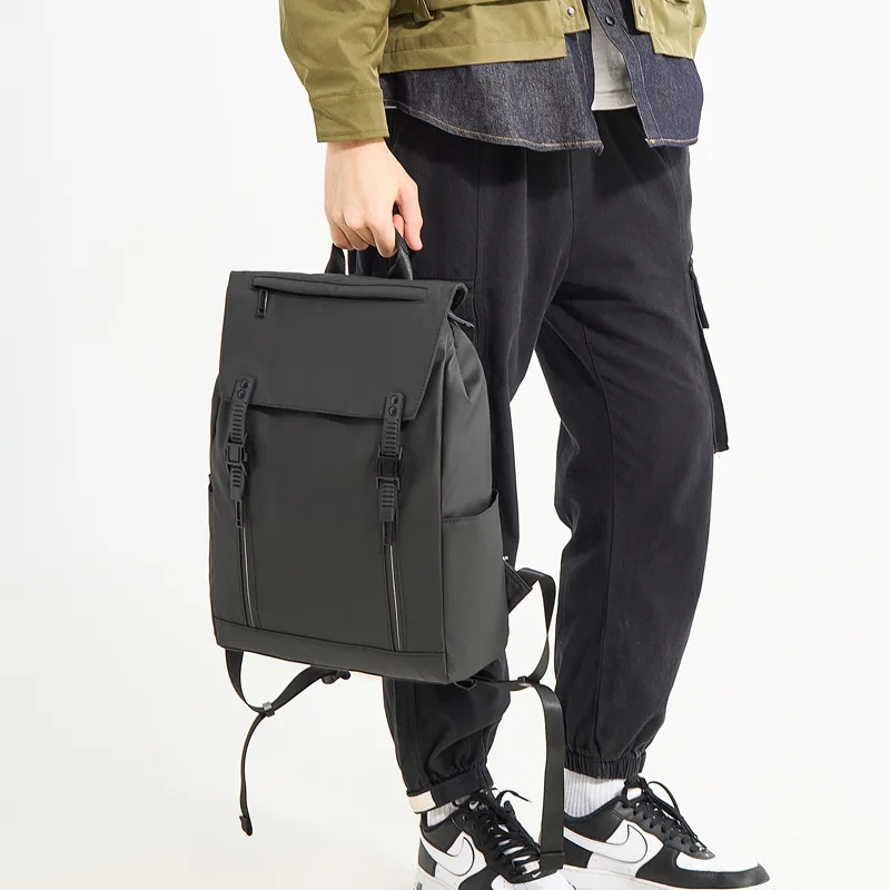 New Simple Large Capacity Backpack Women Travel Business Teacher Backpack Laptop Shoulder Bag Boy School Student Backpack Purse 4