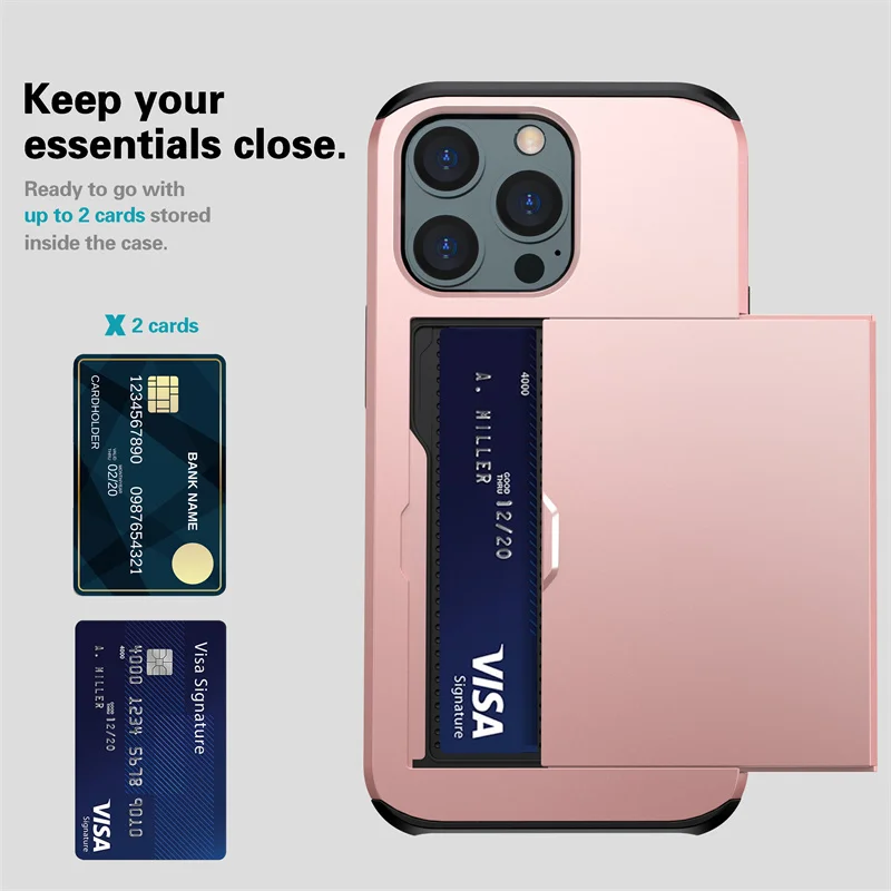 รูปสินค้า เคส iPhone ป้องกันดีไซน์กระเป๋าสตางค์