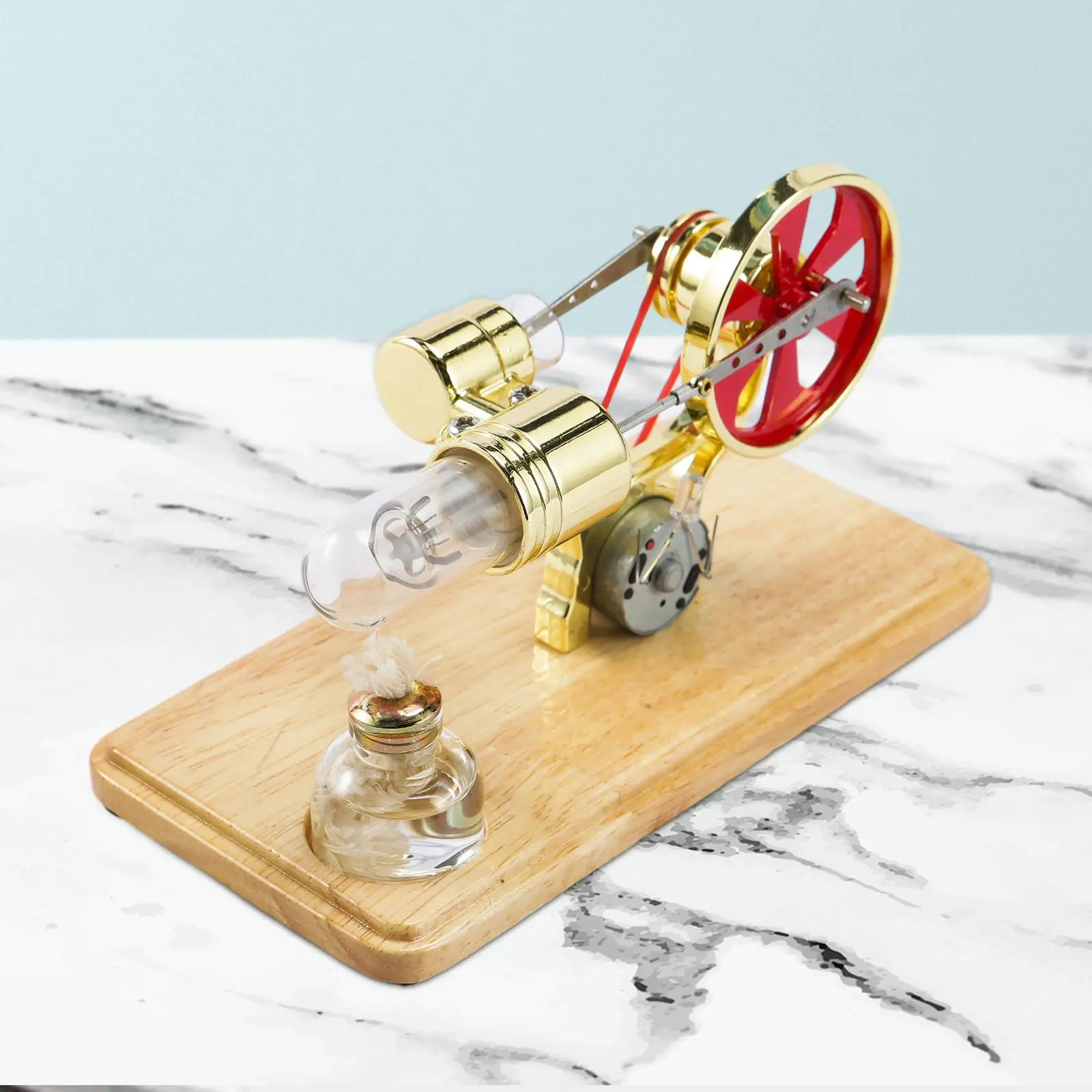 Stirling Engine Model Kits Educational Electric Heating Engine Steam Heat Physics Toy Steam Power Creative for Physics Lab Kids