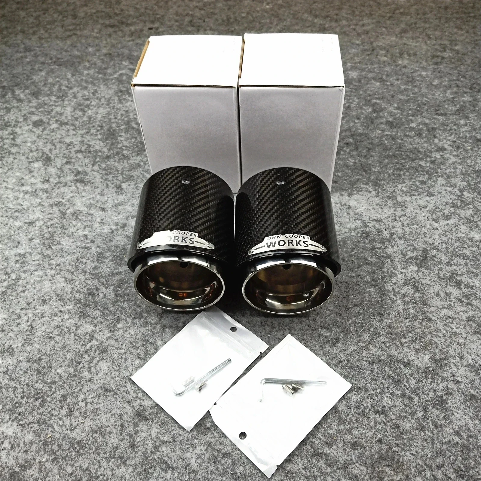 Carbon Exhaust Tip Pipe 1 Pcs for Mini Cooper F54 F55 F56 F57 R60 R61 F60 R55 R56 R57 R58 R59 S JCW Car Accessories exhaust pipe tip