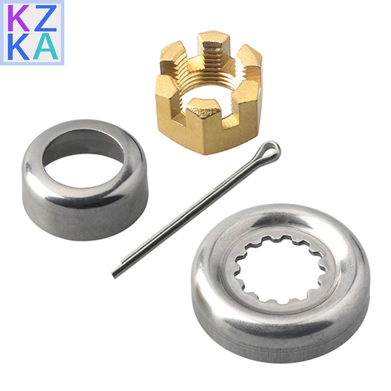 

Propeller Spacer Kit 66T-W4599 For Yamaha Engine F30-F60 4T/2T Castle Nut 90389-22M01 Hidea Parsun 90171-16011 Replaces Parts