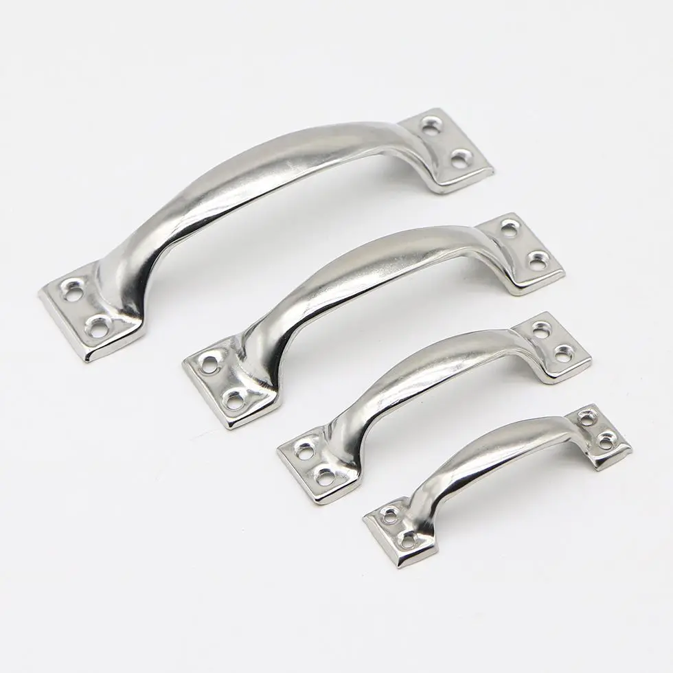 Door Handles Stainless Steel Handle Arc Luggage Cabinet Drawer Wooden Door Old-fashioned Ordinary Simple