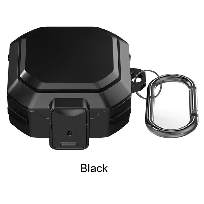 Durable Shockproof Earbuds Protective Case with Keychain Attachment