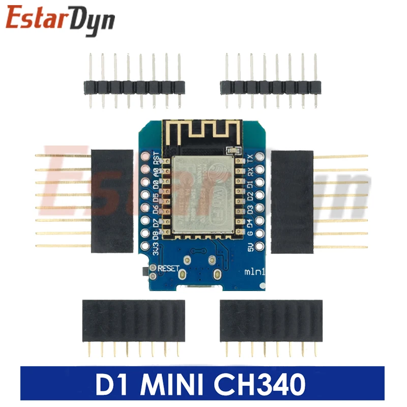 WeMos D1 Mini Pro V3.0 NodeMcu 4 MB/16 MB Bytes Lua WIFI Internet of Things Entwicklungsboard basierend auf ESP8266 CH340G Nodemcu V2 – Detail 4