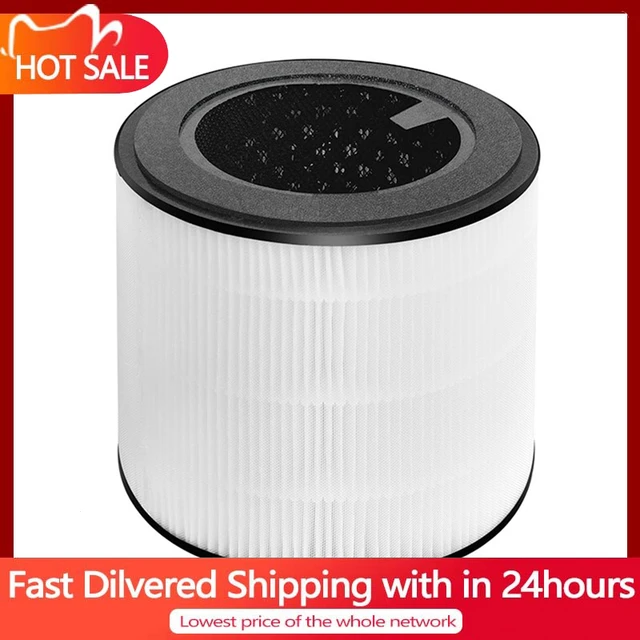 5Pcs Air Purifier Replacement For LEVOIT LV-H128-RF 3-In-1 Pre H13 True HEPA  Activated Carbon Filter 3Stage Filtration - AliExpress