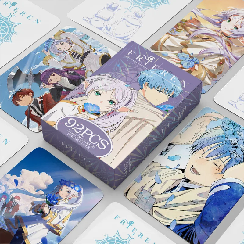 

NEW 92pcs Funeral Florian Color Printed Double sided LOMO Card Anime Greeting Card