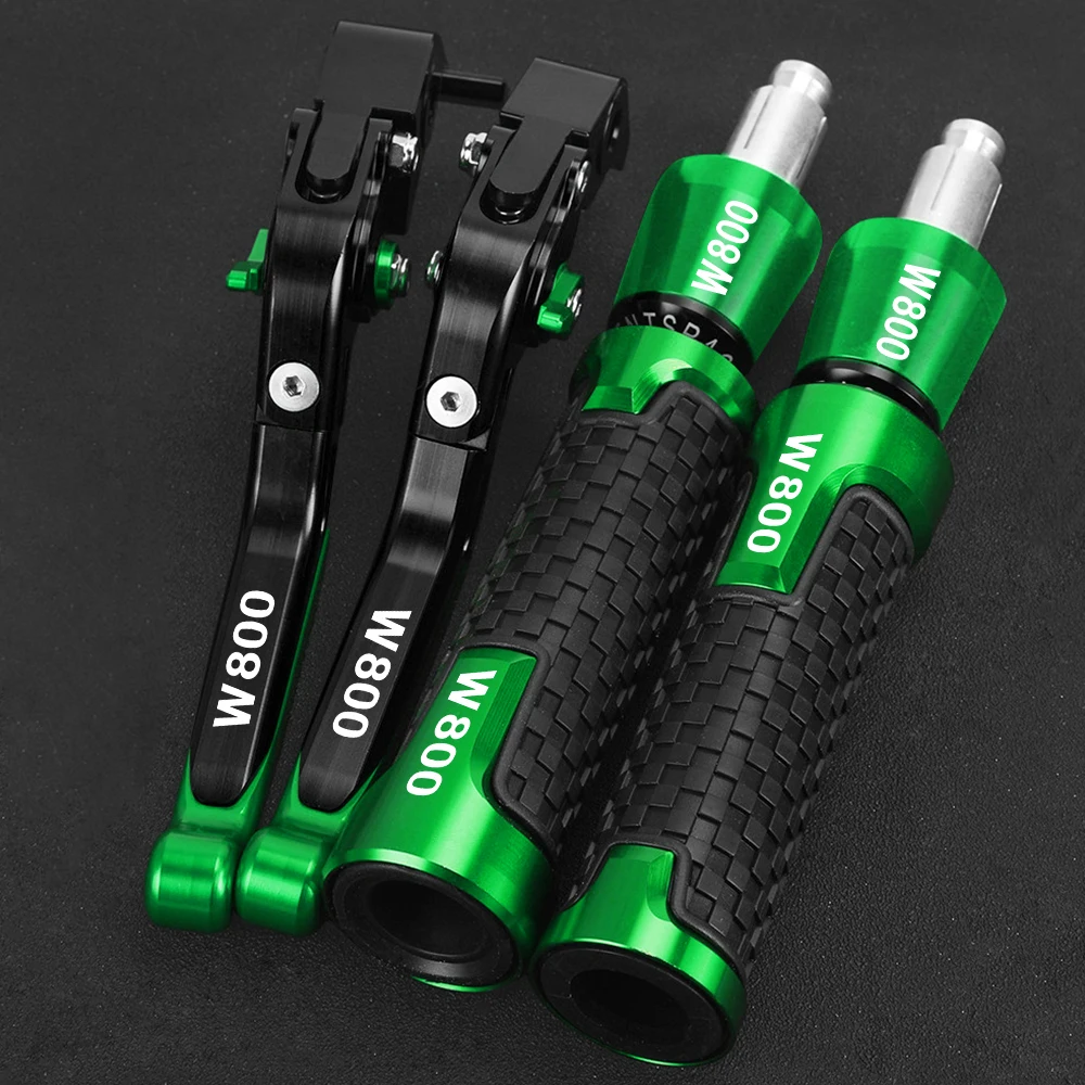 

For Kawasaki W800/SE/W800 Cafe 2012 2016 2015 2014 2013 Motorcycle Adjustable Brake Clutch Levers Handlebar grips end Handle bar