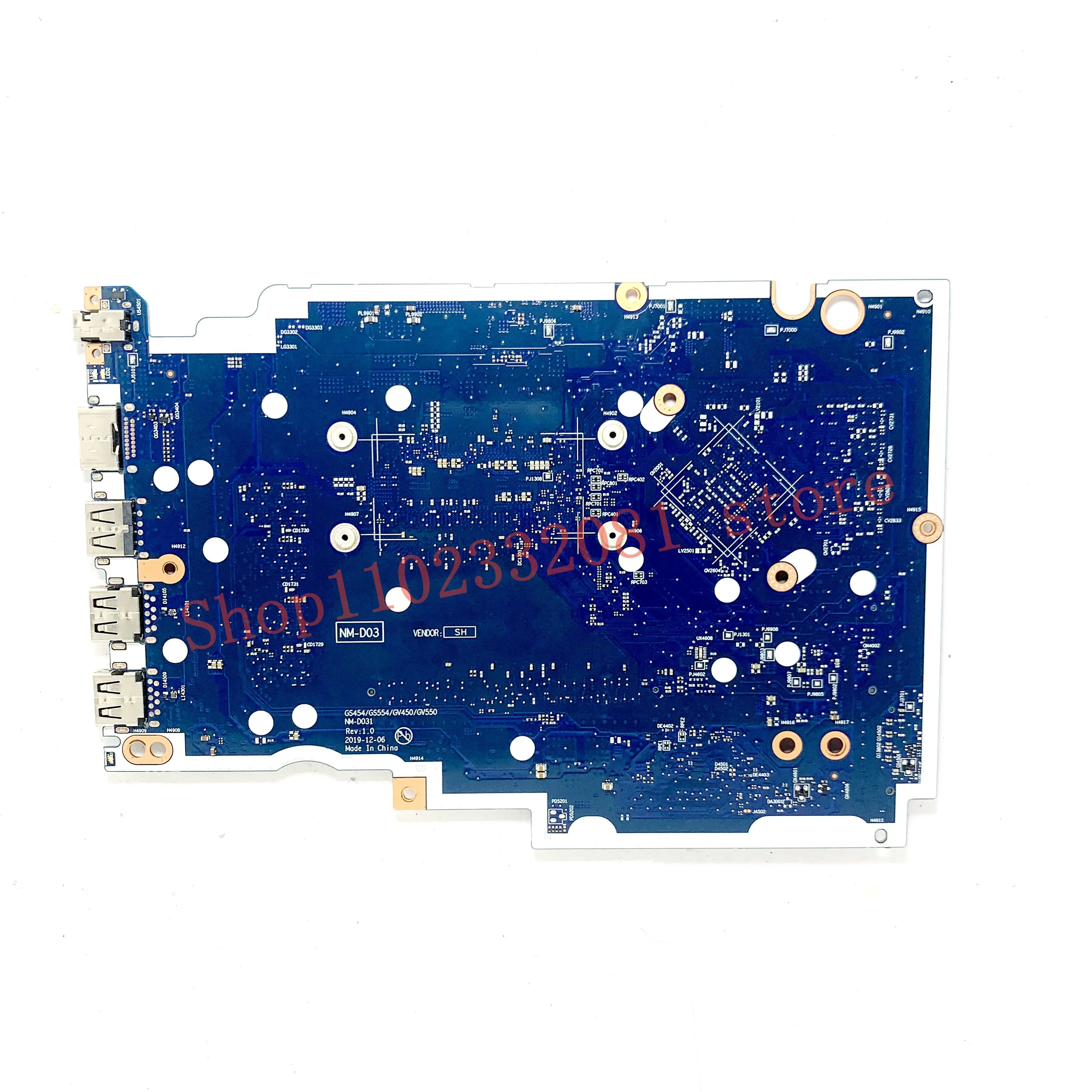 NM-D031 For Lenovo Ideapad 3-14IIL05 Laptop Motherboard With i3