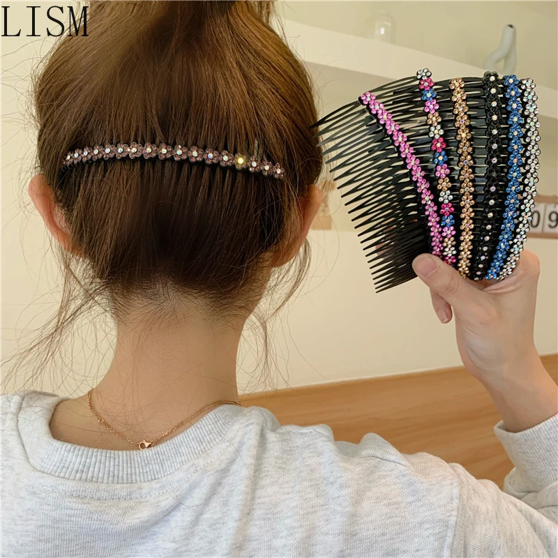 Korean Back Head Hair Comb Hair Comb Bang Clip Bun Updo Gadget