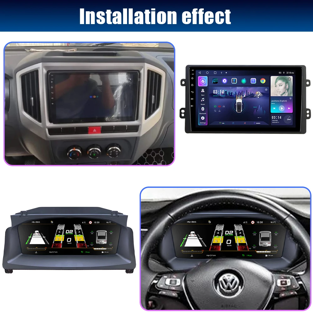 Navidigital Digital Dashboard Cluster Für VW T6 16-22 Caravelle Multivan Transport Android Navigation Radio Pl Player Karten Panel – Detail 4
