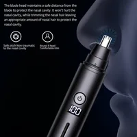 Nose Hair Trimmer USB Charging New High Quality Electric Portable Men Mini Nose Hair Remover Safety Face Hair Cleaning Tool 2