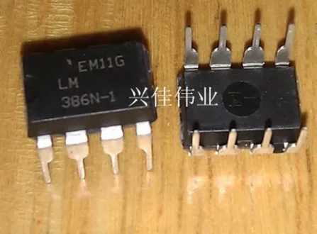 

10 шт., новинка, LM386 LM386N-1 LM386N DIP8 Подлинная точка