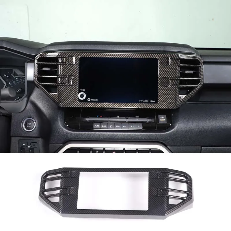 

For Toyota Tundra for Toyota Sequoia Car Central Control Air Outlet Navigation Screen Frame Cover Trim Sticker Car Accessorie