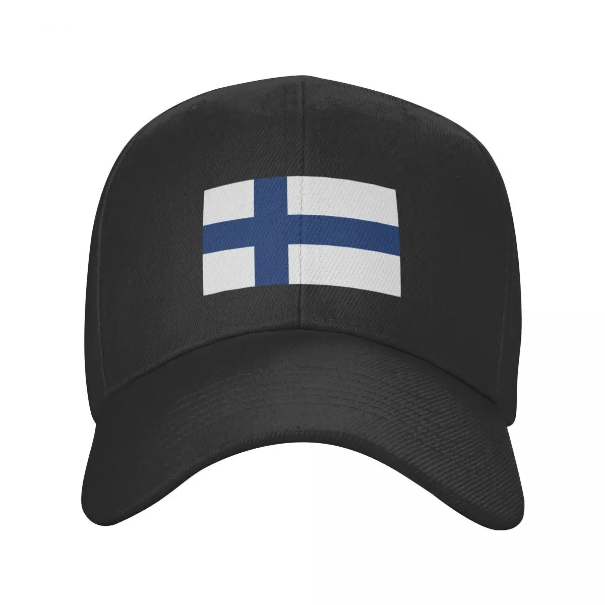 

Custom Flag Of Finland Baseball Cap for Men Women Adjustable Trucker Hat Outdoor