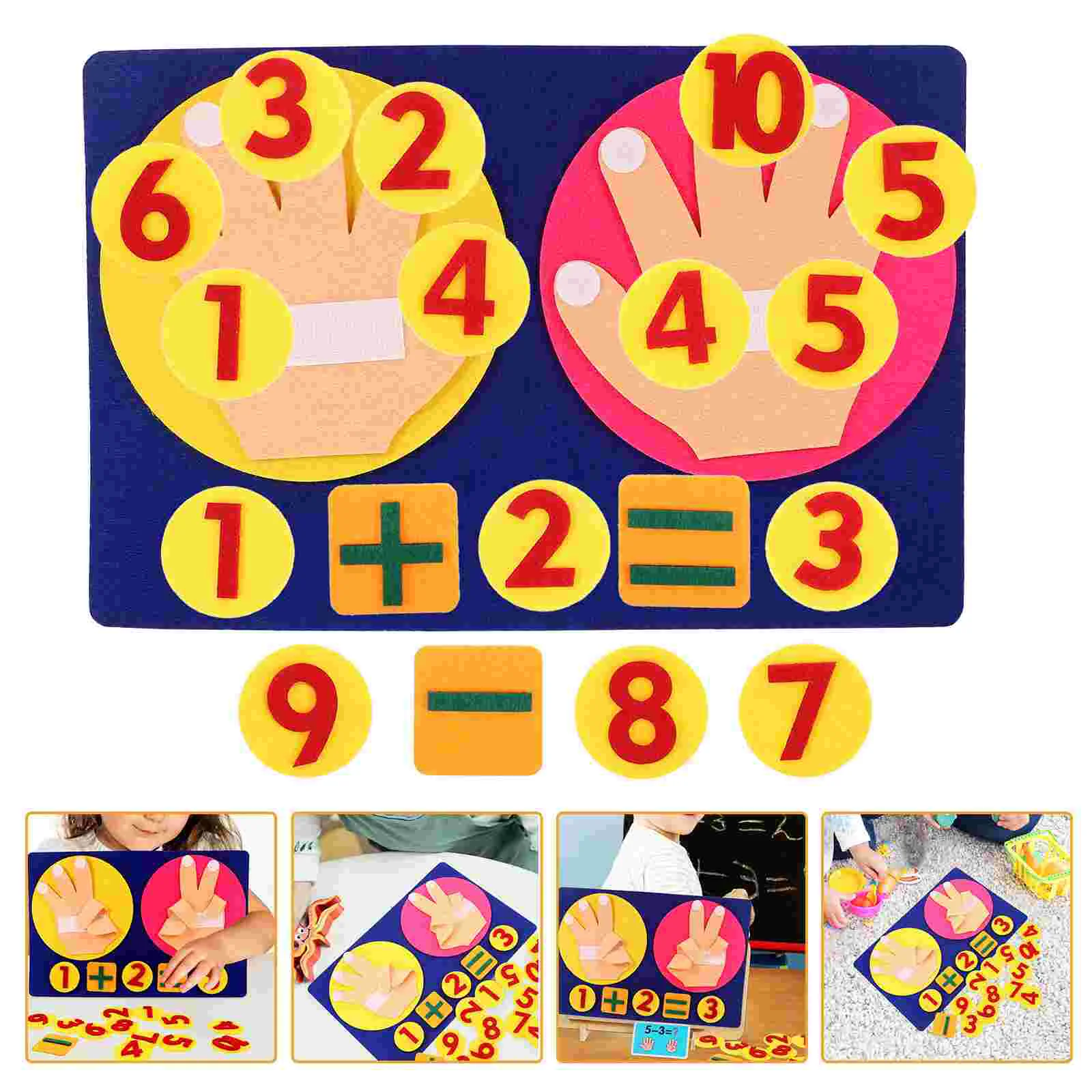 Digital Awareness Teaching Aids Toys Kids Math Learning Tools Non-woven Fabric Child