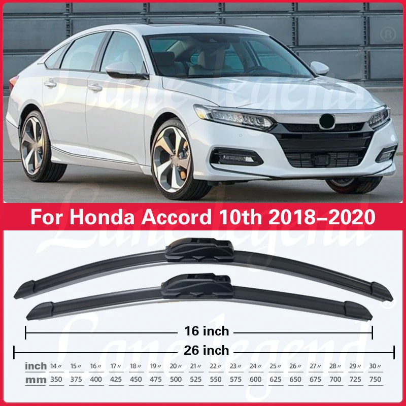 Lâminas Limpador Honda Accord 2023-2024 - Pack 2 Unidades + Toalha