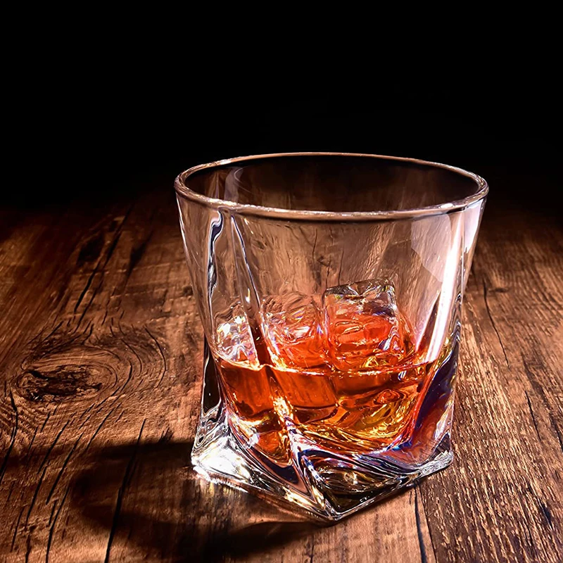 Crystal Whiskey Glass Transparent Beer Cup Spirits Glass for Home Party Bar Kitchen Restaurant Wedding Drinkware