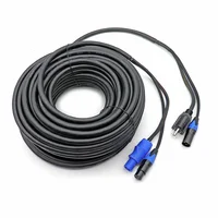 PowerCon to NEMA 5-15P Plug + 3Pin XLR Cable 3x1.5mm² Power & DMX Hybrid Cord for DJ Lighting Stage Audio Speaker 1m 2m 3m 5m - Image 2