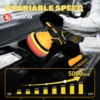 Cordless Car Buffer Polisher For Dewalt 20V Battery 8-Speeds Car Polishing For Car Detailing/Polishing/Waxing/Scratch Removing 3