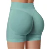 Summer High Waisted Yoga Shorts Fashionable and Sexy Running Fitness Pants Solid Color Yoga Leggings 3