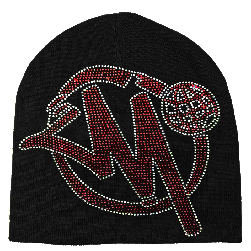 

Y2K Hats Men Women Knitting Hats Streetwear vintage punk Rhinestones Fashion New Net Red Hats Fashion Versatile Warm Cold Beani