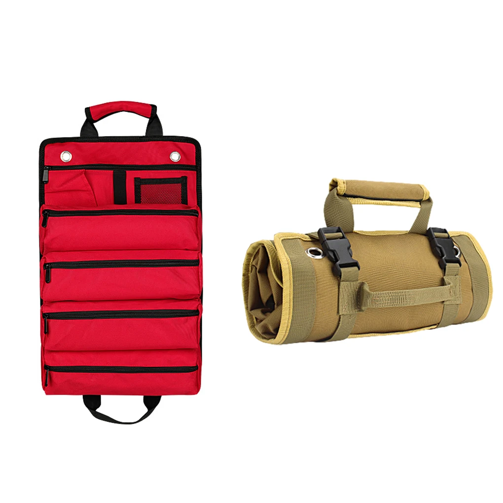 

Multifunctional Tool Bag Maintenance Multi Pocket Roll Up Hardware Handbag
