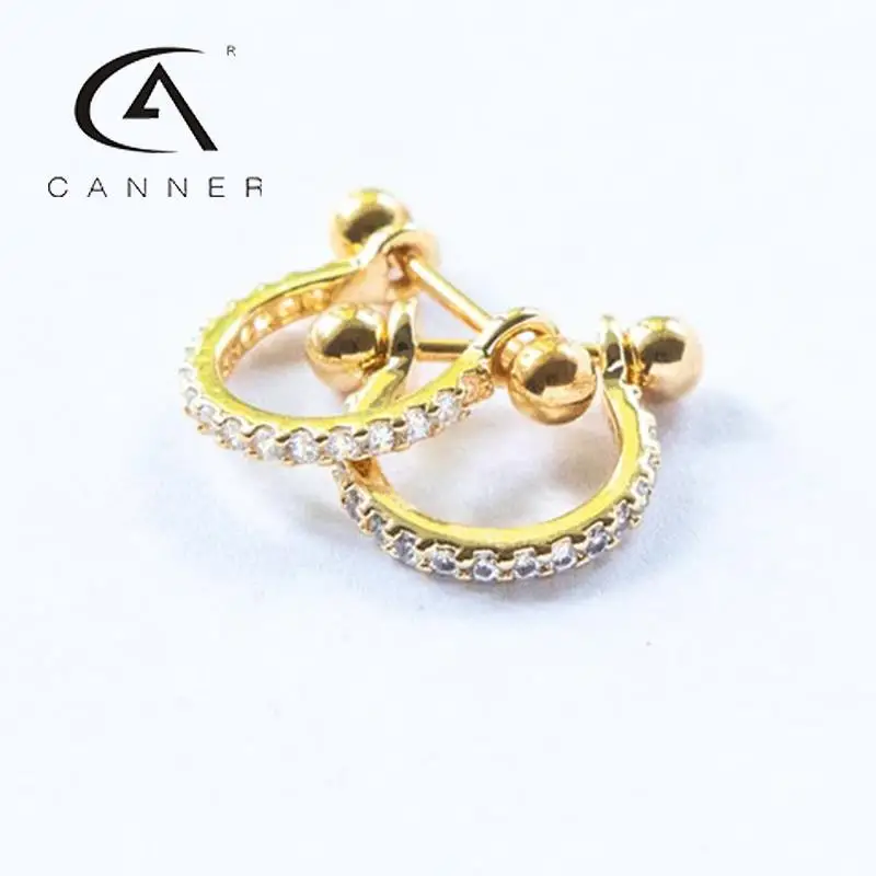 CANNERS925SilverBodyPiercingEarringsforWomen2023TrendUshaped