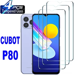 High - Quality Aluminum Tempered Glass Screen Protector Film (2/4 Pack) for 2 Pieces (For Cubot P80)