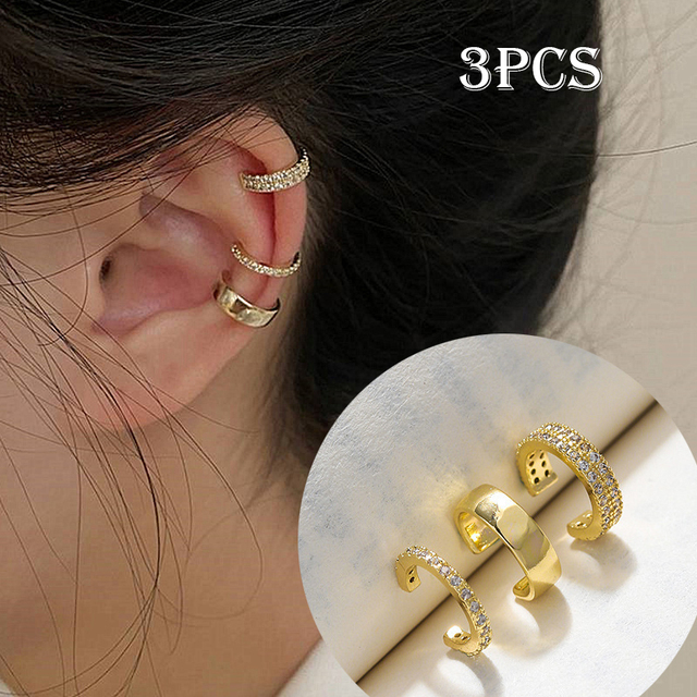 Star Clip Earrings For Women Fashion Simple Cartilage No Piercing Ear Cuff Adjustable Jewelry Gift