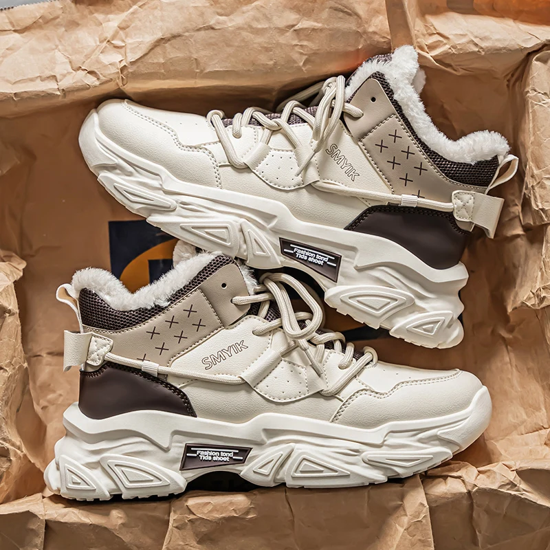 الرجال الأحذية 2024 جديد شبشب شتوي حذاء رجالي دافئ مقاوم للماء عدم الانزلاق أفخم أحذية رياضية الذكور تنيس أحذية الرجال أحذية رياضية الشتاء