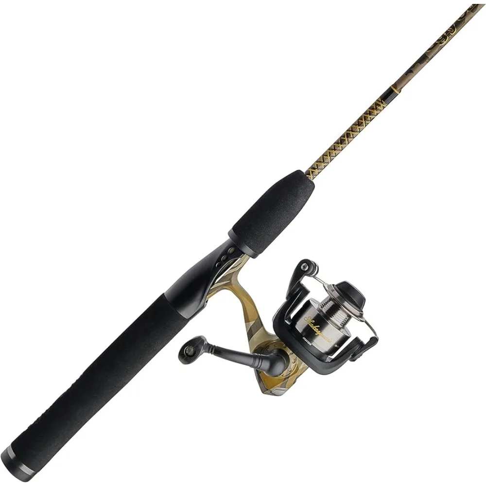 

Ugly Stik 5’ Camo Spinning Fishing Rod and Reel Spinning Combo, Ugly Tech Construction with Clear Tip Design, 5’ 2-Piece Rod