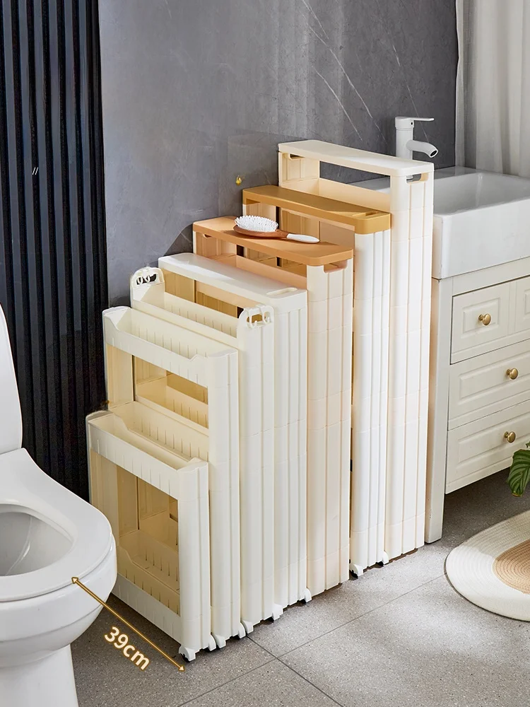 Batoom Kitchen Frie  Storage Cabinet Narrow elf Toilet Paper Spice Condiment Storage Ra Plastic und Mounted