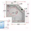 Modern Small Apartment Special Washing Sink L-shaped Stainless Steel Corner Kitchen Sinks Large Single Sink Kitchen Accessories 6