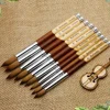 Nail Brushes Round Head Kolinsky Pointed Tip Liner Pen for Acrylic Powder 2
