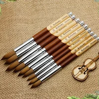 Nail Brushes Round Head Kolinsky Pointed Tip Liner Pen for Acrylic Powder 2