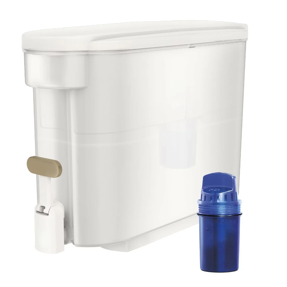 

30 Cup Dispenser Water Filtration System, Filter Included, White Icing