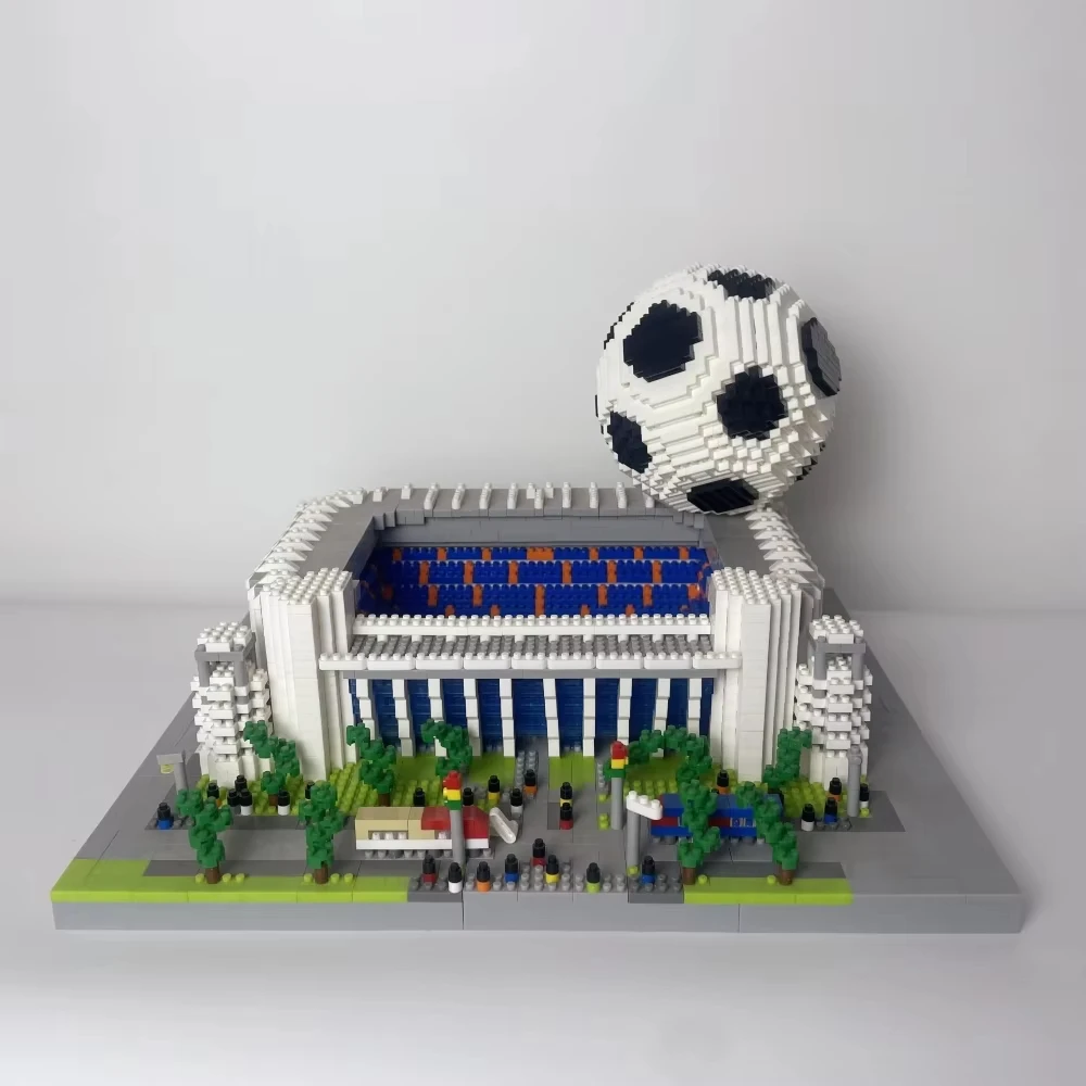 Real Madrid Bernabeu Stadium Building Blocks, 3000+PCS 3D Model Kit for Adults,