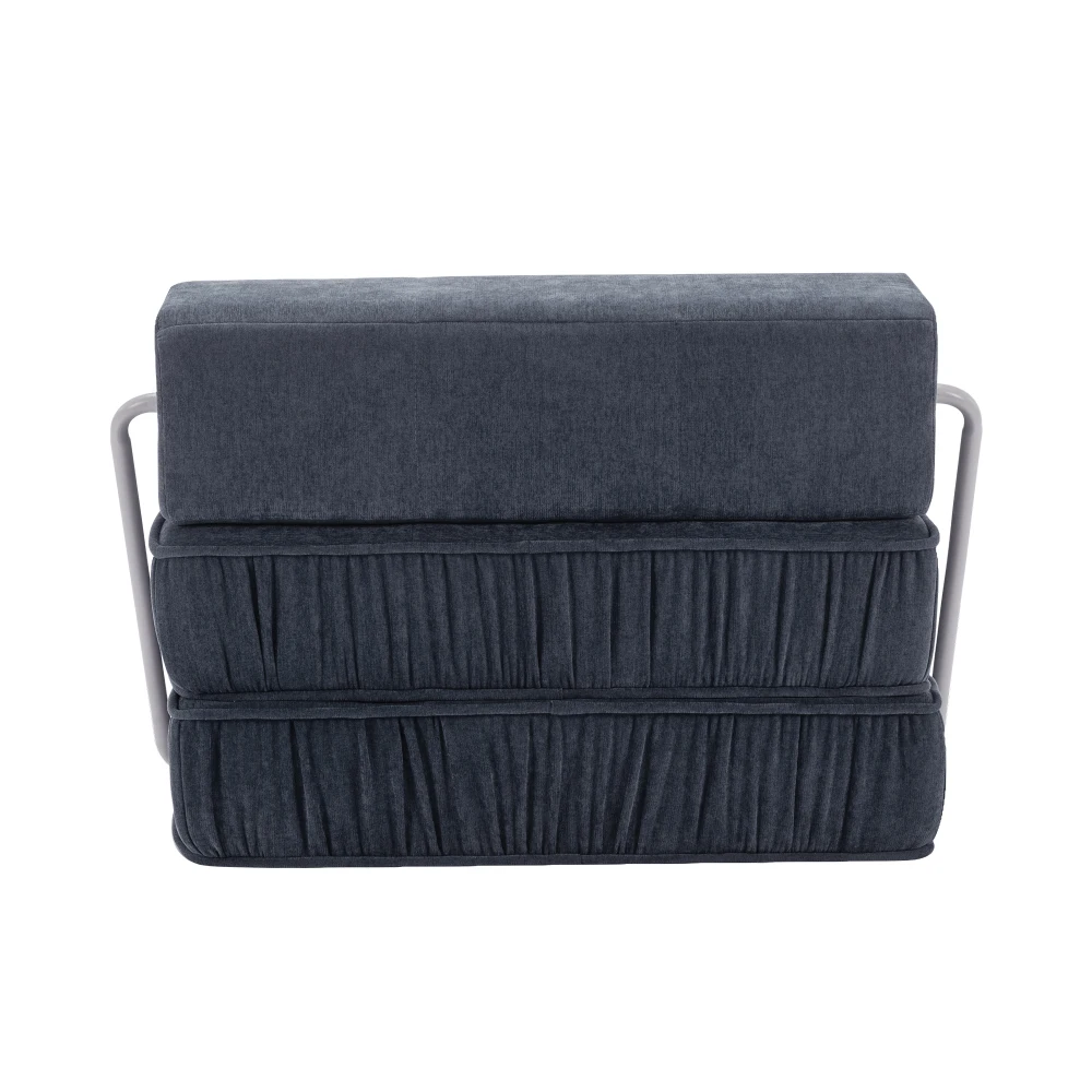 PINGGO Klappbares Sofa Futon Schlafsessel Konvertierbare Bodencouch Schlafmatratze Abnehmbares Rückenkissen für Wohnzimmer – Detail 34